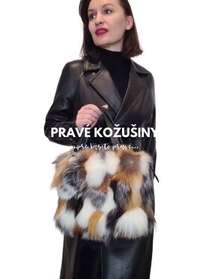 kabelka s pravou kozusinou