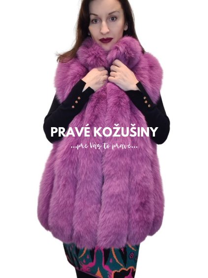 damska vesta z pravej kozusiny