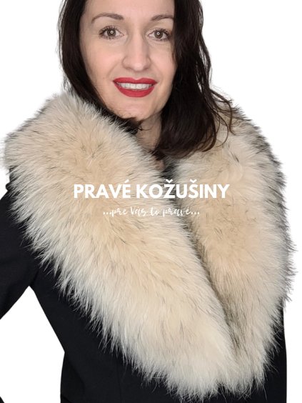 bezovy golier z kozusiny