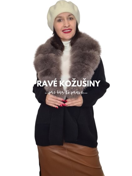 cierny sveter s kozusinou