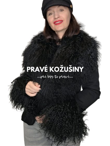 cierna kozusina na kabat