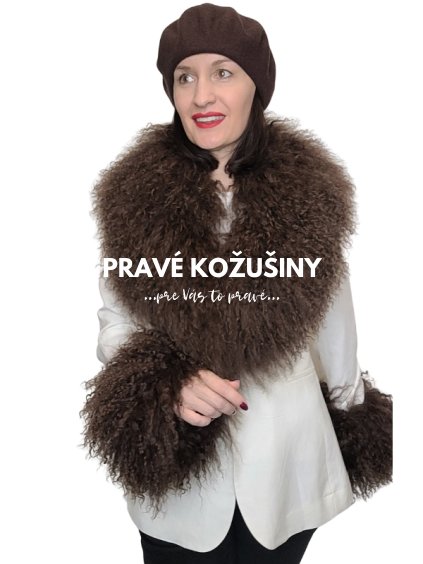 golier a manzety z kozusiny