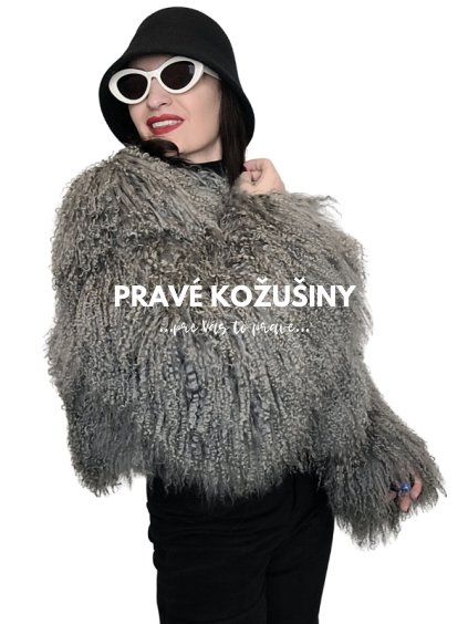 damsky kozuch z mongolskej ovce