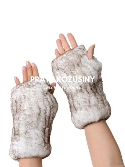 white frosted rukavice