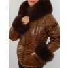Set oblúkového lemu na kapucňu a manžiet z líšky v tmavohnedej farbe, rôzne dĺžky, Se03Ob