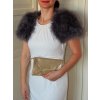 SKLADOM ČIERNA - Pelerínka na ramená z peria, Pe7S01