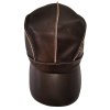 Pánska šiltovka z pravej kože, tmavohnedá, C7S27