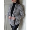 Krátky lifestyle kardigán z pravej kožušiny králika, KRG2