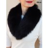 Čierny golier z pravej líšky, rôzne dĺžky, GL03