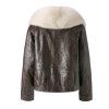 damska kozena bunda s kozusinou