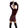 bordovy damsky pulover