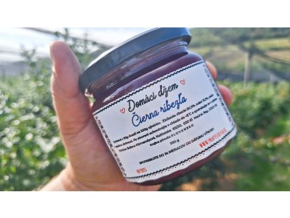 Domáci džem ČIERNA RÍBEZĽA (350g)
