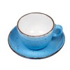 Aqua cup and saucer inker