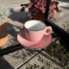 IRIS DOTS ružová šálka s podšálkou (Veľkosť 17cl na CAPPUCCINO)