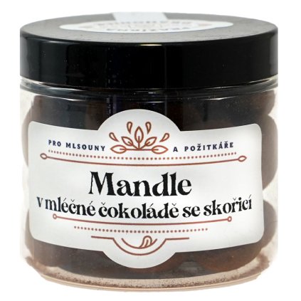 Mandle v mléčné čokoládě se skořicí