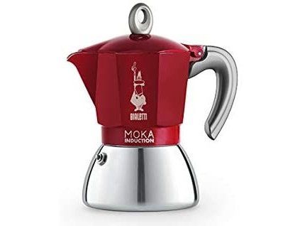 Bialetti Moka Induction červená, 4 šálky