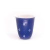 poharek na kavu s sebou 250ml moravska keramika modry bily ctyrpuntik 01