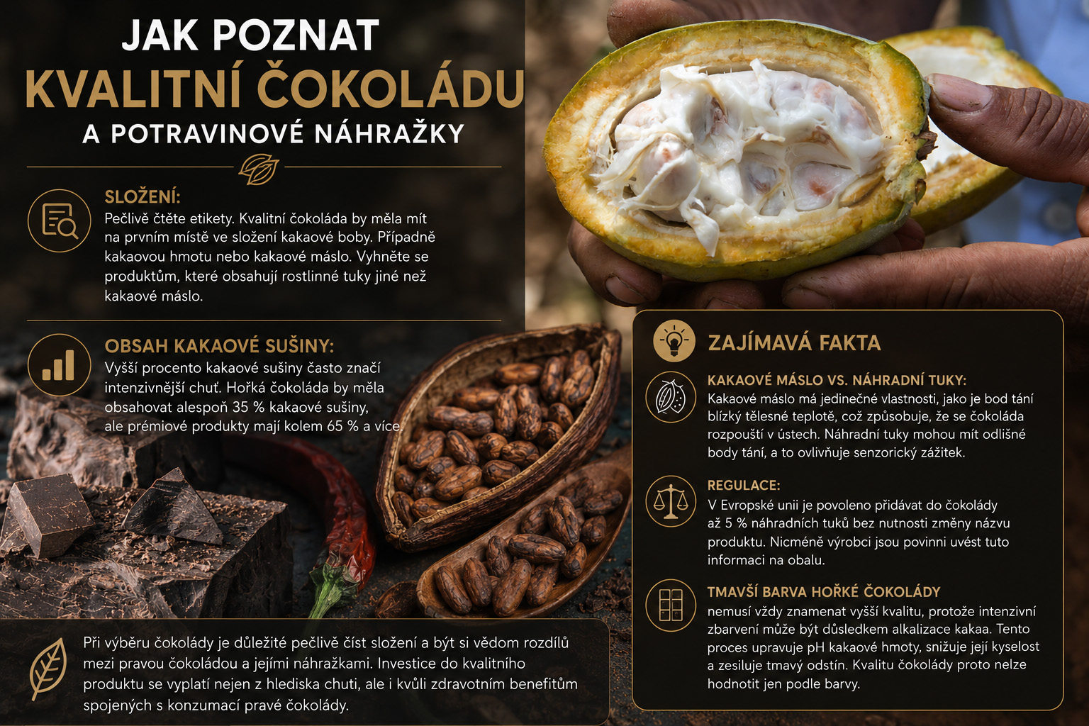 Pravda o náhražkách čokolády: Jak poznat kvalitní produkt