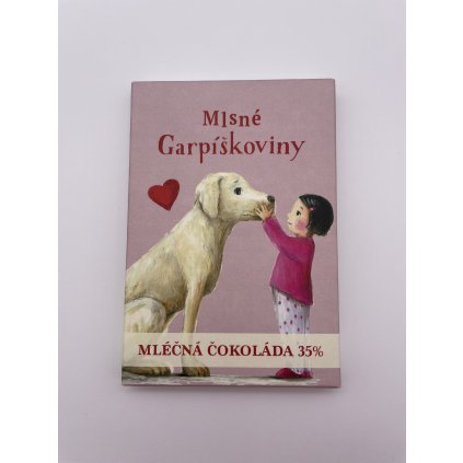 Milk chocolate with motifs from the children's book Garpíškovyny, pink, 70g