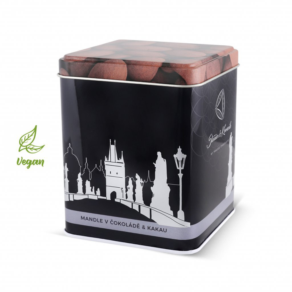 Mandle v hořké čokoládě a kakau, 200 g