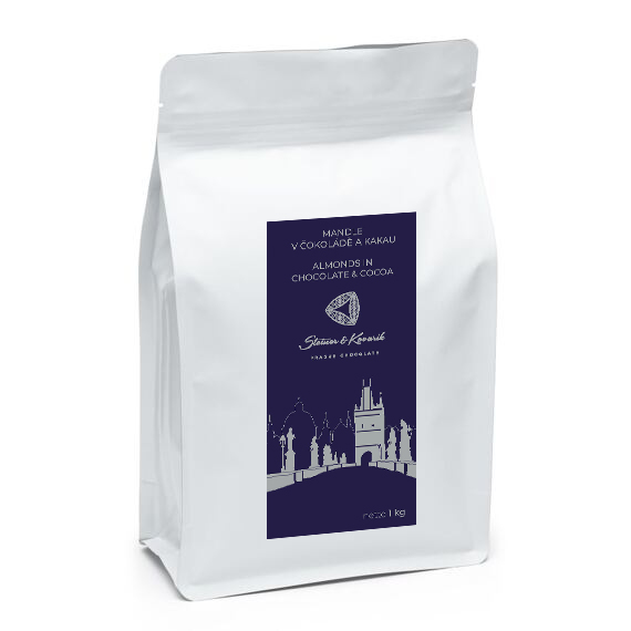 Mandle v hořké čokoládě a kakau, 1000g