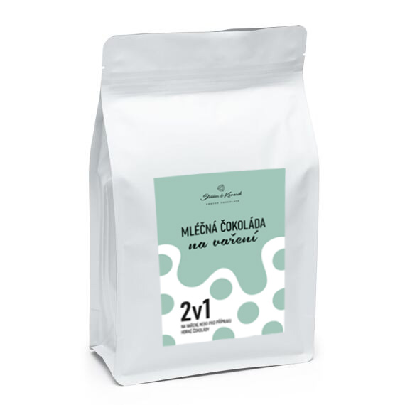 Čokoláda na vaření 2v1, MLÉČNÁ, 500g