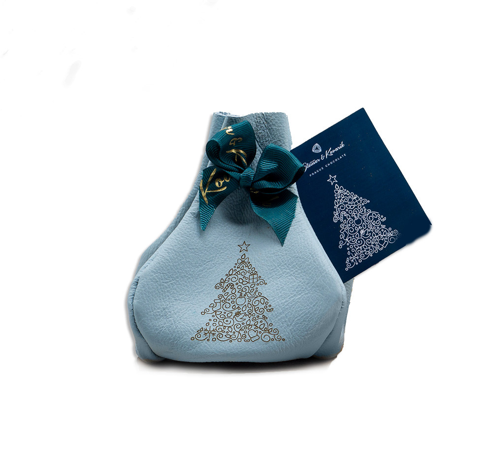 Vánoční měšec s čokoládovými figurkami, 120g