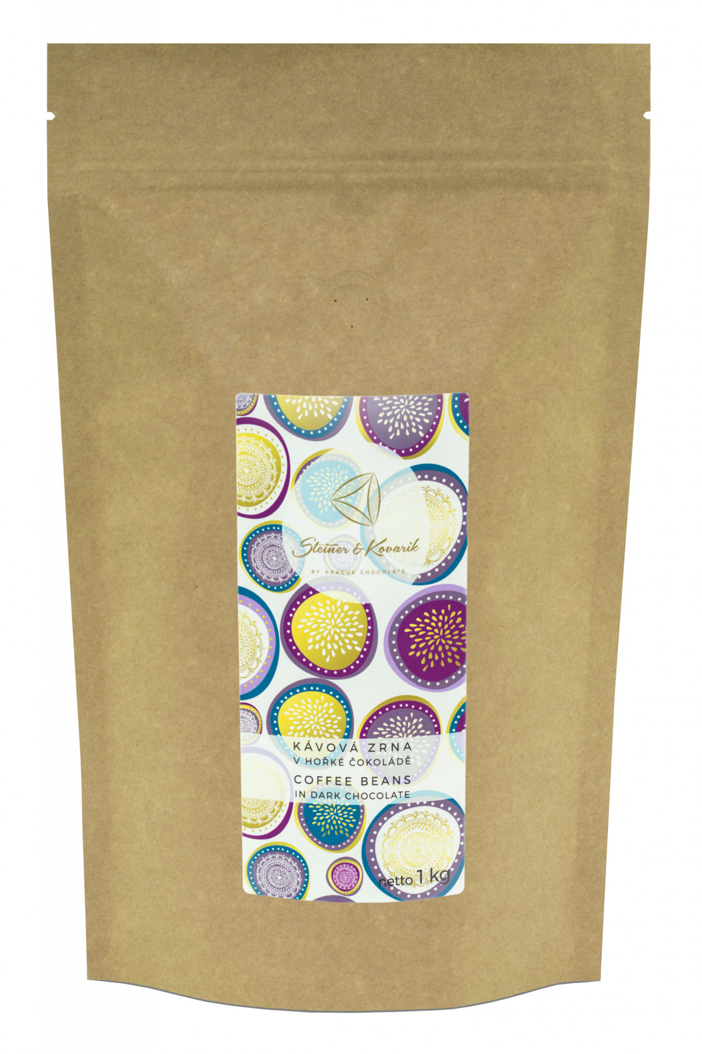 Káva v hořké čokoládě a kakaeu, 1000g