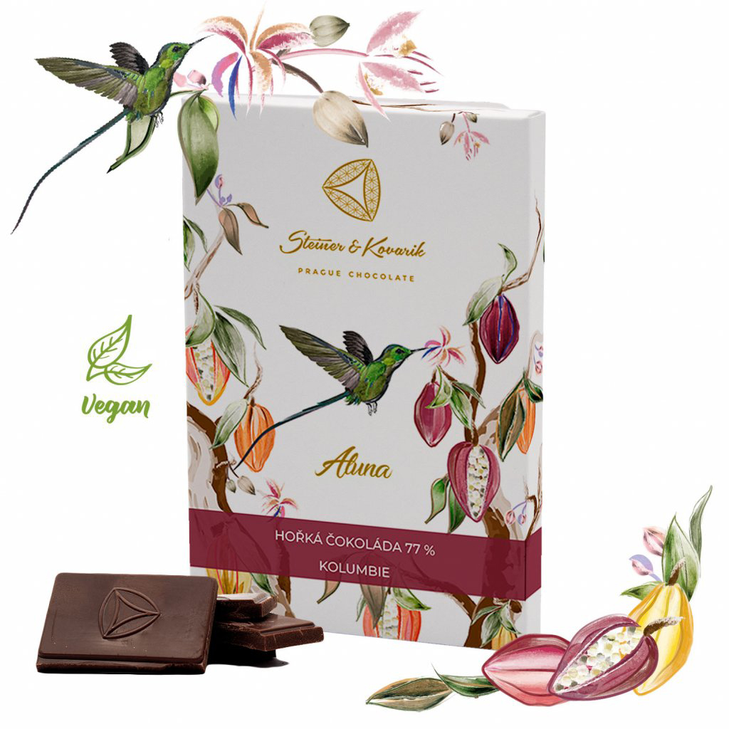 Aluna - hořká čokoláda 77%, 70 g