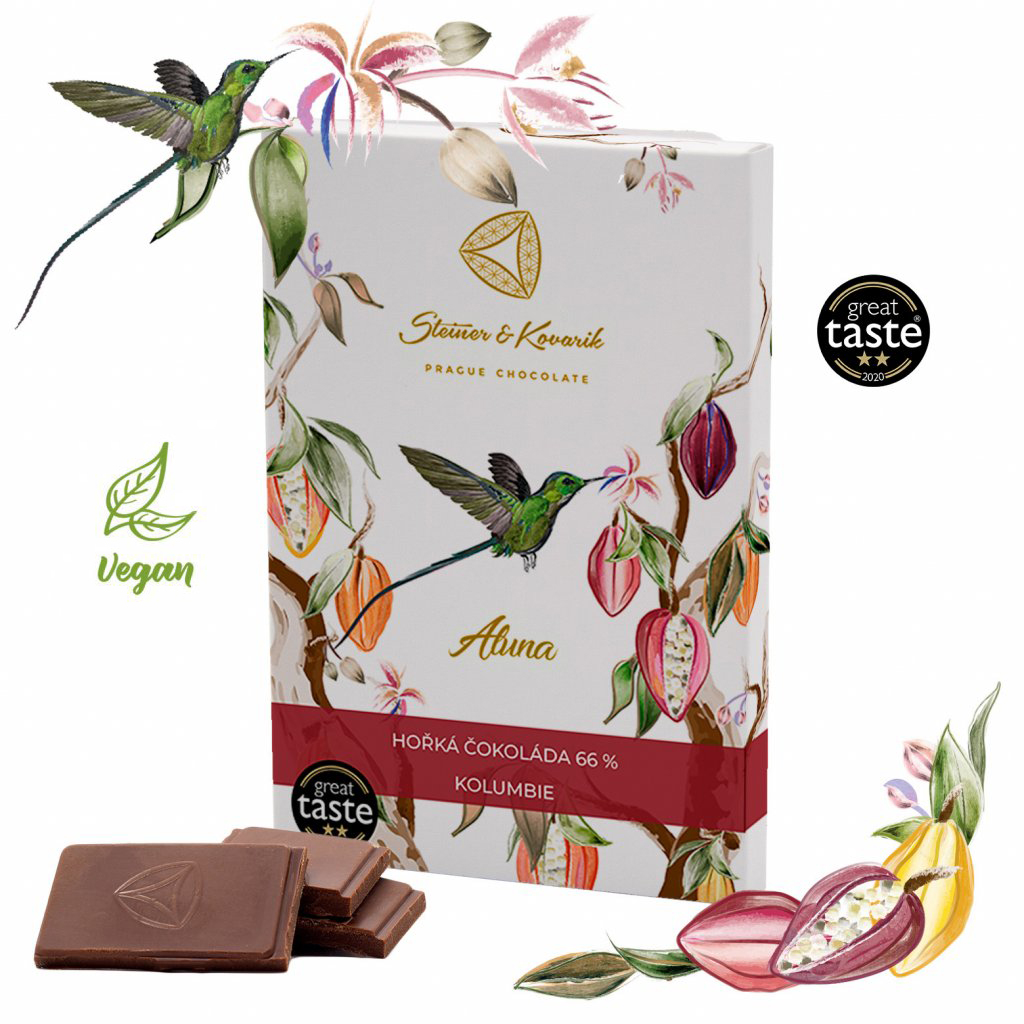 Aluna - hořká čokoláda 66%, 70 g