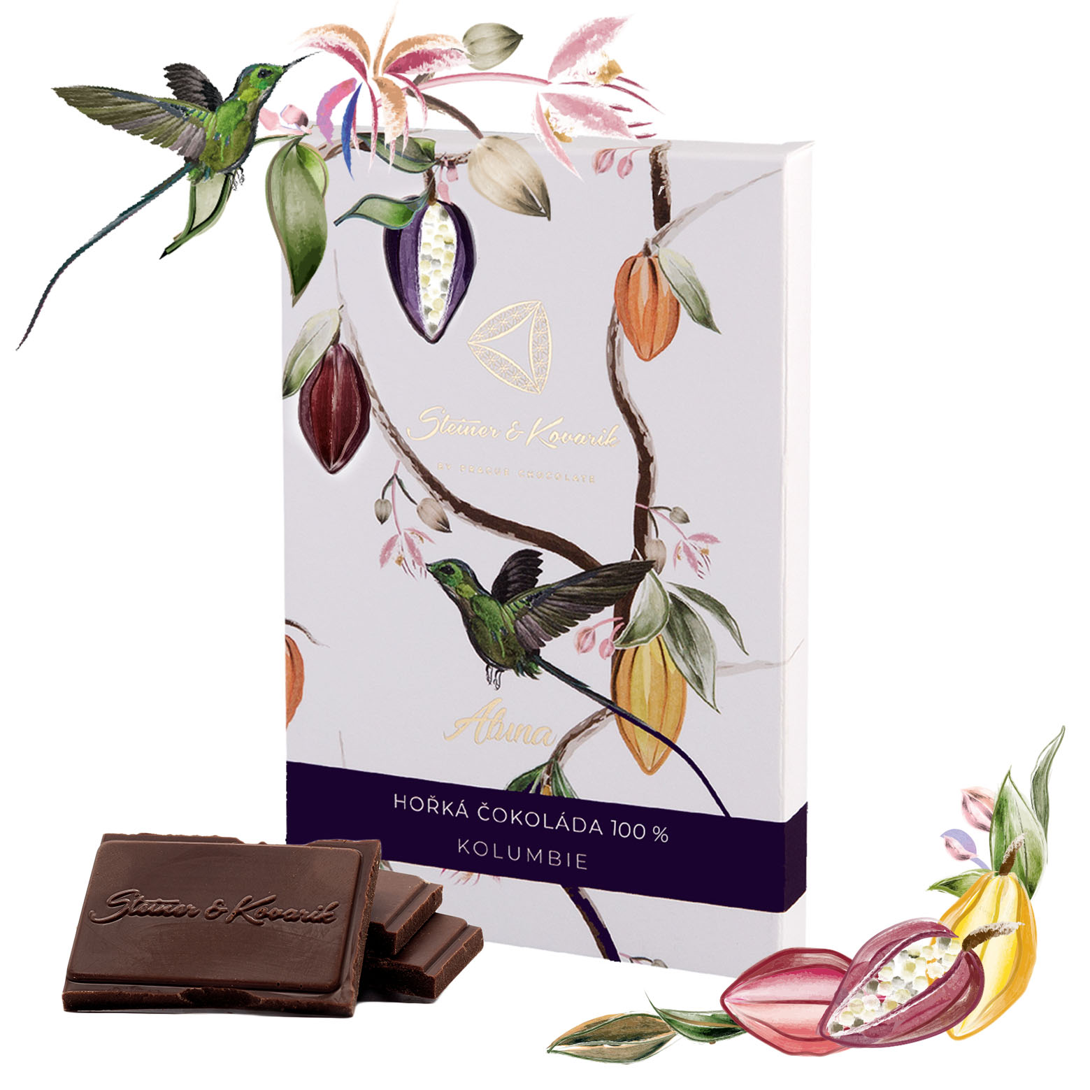 Aluna - hořká čokoláda 100%,Kolumbie, 70g