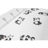 Měkká přebalovací podložka 70×47 cm – profilovaná, nepromokavá, motiv černé pandy