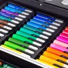 Dětský umělecký kufřík 145 ks – pastelky, fixy, vodové a plakátové barvy