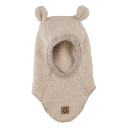 KUKLA S UŠIMA MIKK-LINE, MELANGE OFFWHITE, MERINO VLNA