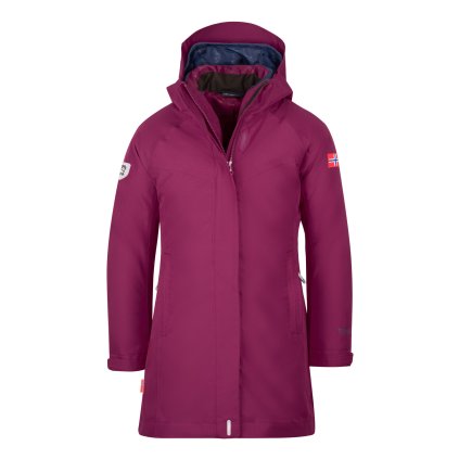 DĚTSKÁ BUNDA TROLLKIDS SENJA 3v1, PLUM / NAVY