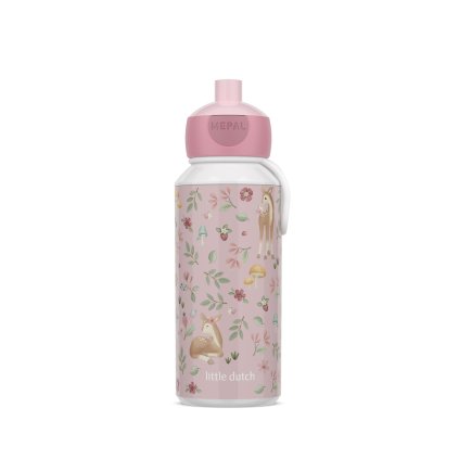 DĚTSKÁ LÁHEV MEPAL S VYSKAKOVACÍM PÍTKEM, POP-UP CAMPUS 400 ML, LITTLE DUTCH - FAIRY GARDEN