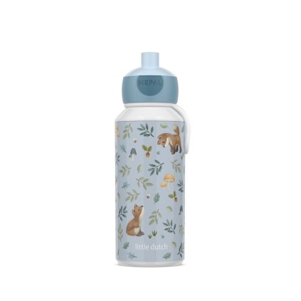 DĚTSKÁ LÁHEV MEPAL S VYSKAKOVACÍM PÍTKEM, POP-UP CAMPUS 400 ML, LITTLE DUTCH - FOREST FRIENDS