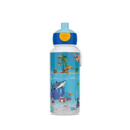 DĚTSKÁ LÁHEV MEPAL S VYSKAKOVACÍM PÍTKEM, POP-UP CAMPUS 400 ML, TROPICAL OCEAN