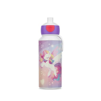 DĚTSKÁ LÁHEV MEPAL S VYSKAKOVACÍM PÍTKEM, POP-UP CAMPUS 400 ML, UNICORN GLOW