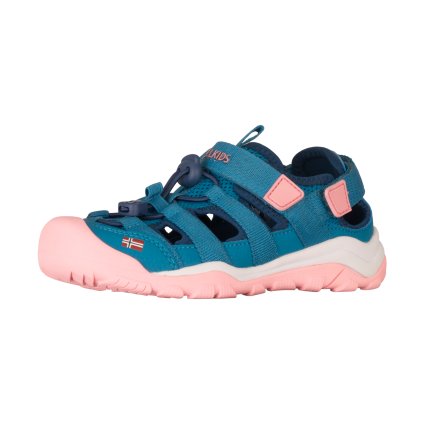 DĚTSKÉ SANDÁLY TROLLKIDS KRISTIANSAND XT, HARBOR BLUE/PEONY ROSE/MADEIRA BLUE