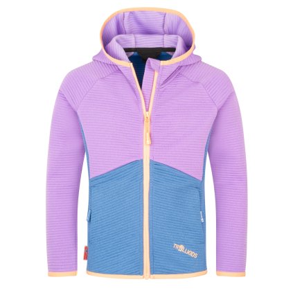 DĚTSKÁ DÍVČÍ MIKINA TROLLKIDS, SOGNDAL, VIOLET SORBET / CORNFLOWER