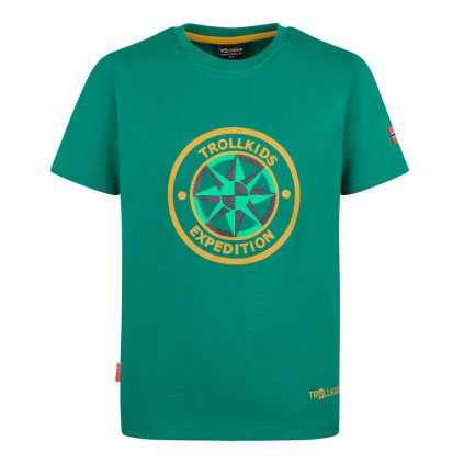 DĚTSKÉ TRIKO TROLLKIDS WINDROSE, JUNGLE GREEN / MUSTARD