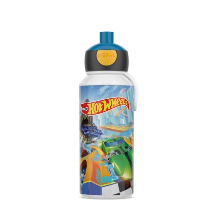 DĚTSKÁ LÁHEV MEPAL S VYSKAKOVACÍM PÍTKEM, POP-UP CAMPUS 400 ML, HOT WHEELS