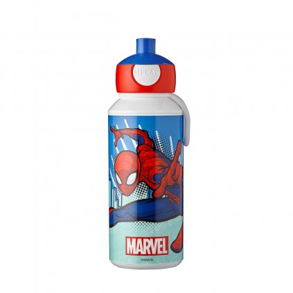 DĚTSKÁ LÁHEV MEPAL S VYSKAKOVACÍM PÍTKEM, POP-UP CAMPUS 400 ML, SPIDERMAN