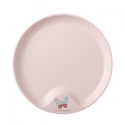 108001565243 mepal mio children's plate flowers and butterflies