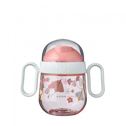108012065243 mepal mio non spill 200 ml sippy cup flowers and butterflies