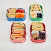 1074400 lunch boxes campus bento and 1076800 fruit box variation in colours and lunches a