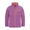 DĚTSKÁ DÍVČÍ ZATEPLENÁ SOFTSHELLOVÁ BUNDA TROLLKIDS BALESTRAND, MALLOW PINK / PAPAYA