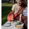 105830094700 mepal vita bento lunch bowl Nordic sage 3 removable containers with, 5 separate compartments campaign image