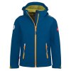 DĚTSKÁ ZATEPLENÁ SOFTSHELLOVÁ BUNDA TROLLKIDS TROLLFJORD, MADEIRA BLUE / PEAR GREEN